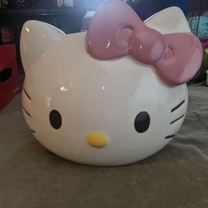 Hello Kitty Planter with Pink Bow